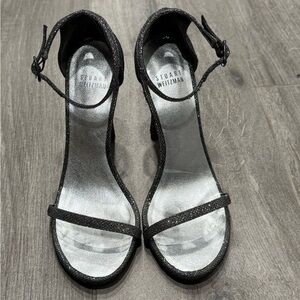 Stuart Weitzman nudistrong pewter metallic sandal -7